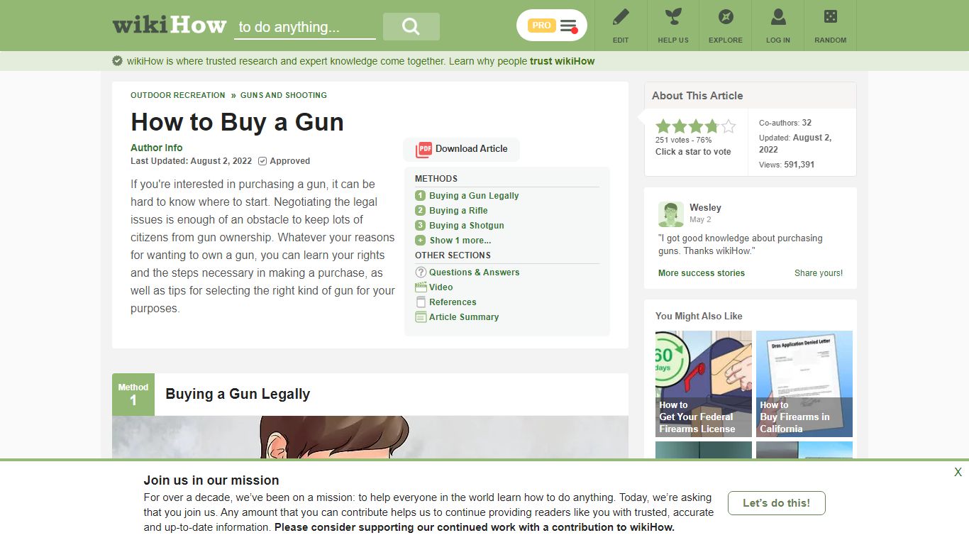 4 Ways to Buy a Gun - wikiHow