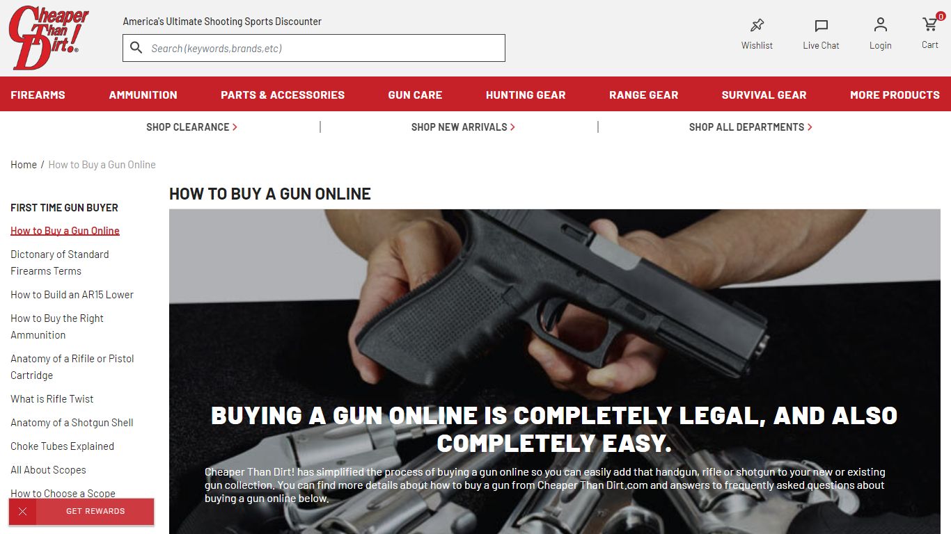 How to Buy a Gun Online | Cheaper Than Dirt