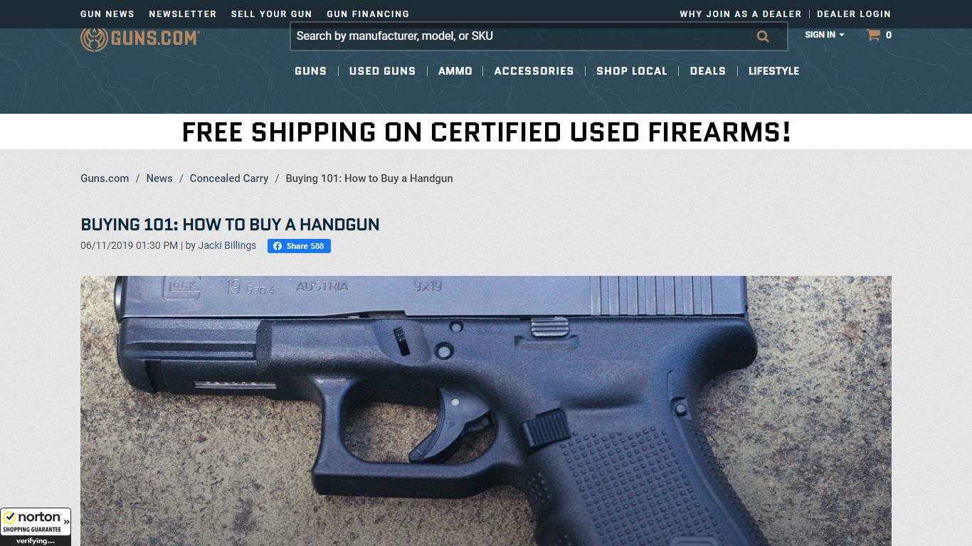 Buying 101: How to Buy a Handgun :: Guns.com